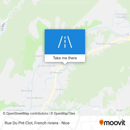 Rue Du Pré Clot map