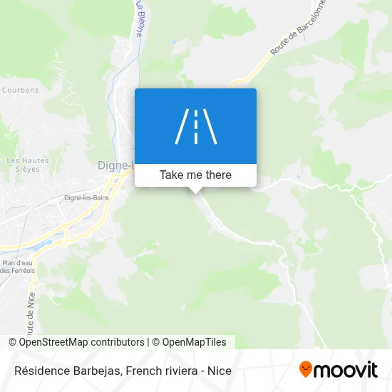 Résidence Barbejas map