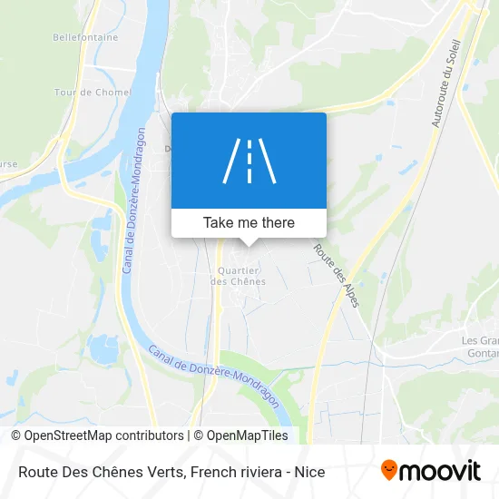 Route Des Chênes Verts map