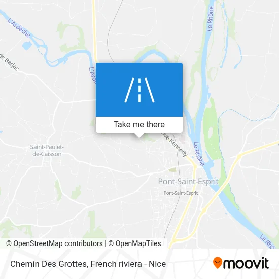 Chemin Des Grottes map