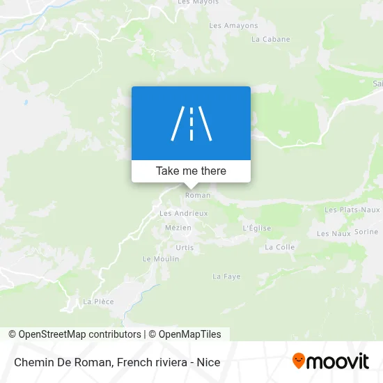 Chemin De Roman map