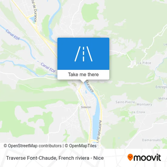Mapa Traverse Font-Chaude