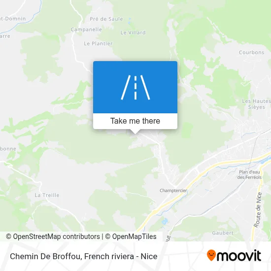 Chemin De Broffou map
