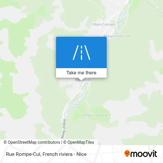 Mapa Rue Rompe-Cul