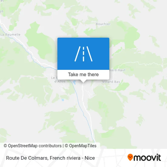 Route De Colmars map