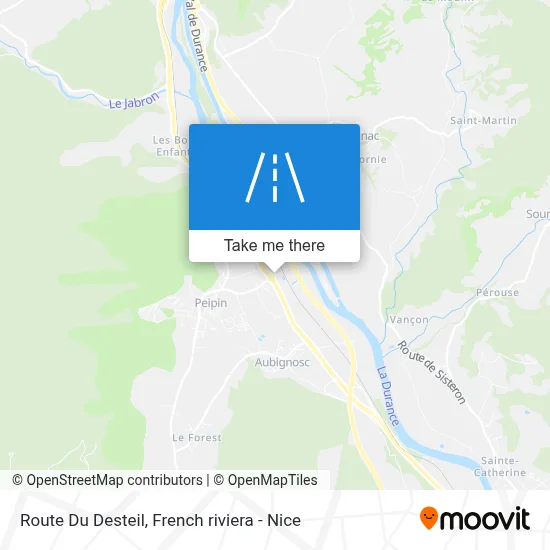 Route Du Desteil map