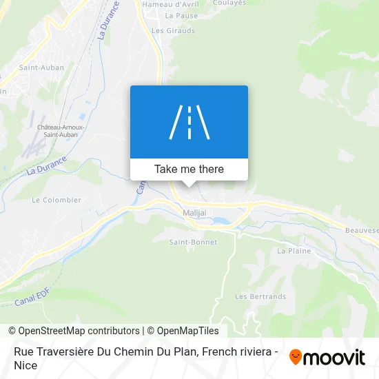 Rue Traversière Du Chemin Du Plan map