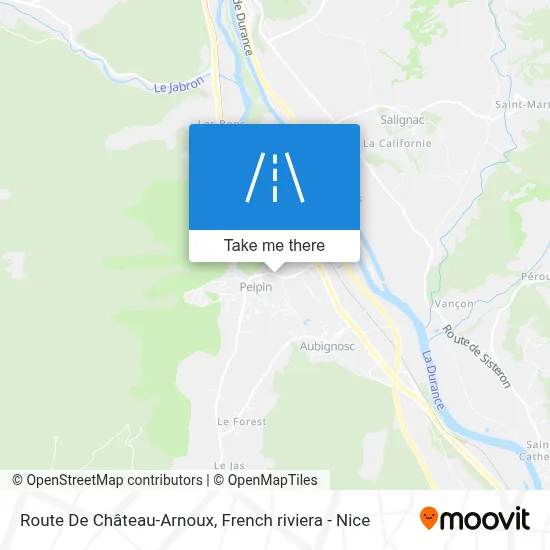 Route De Château-Arnoux map