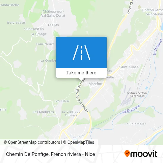 Chemin De Ponfige map