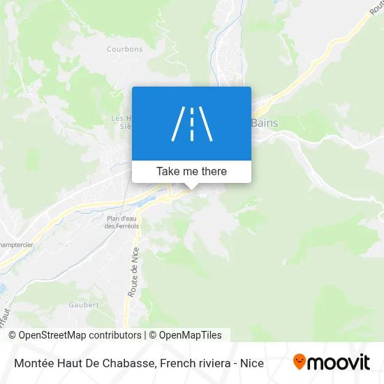 Montée Haut De Chabasse map