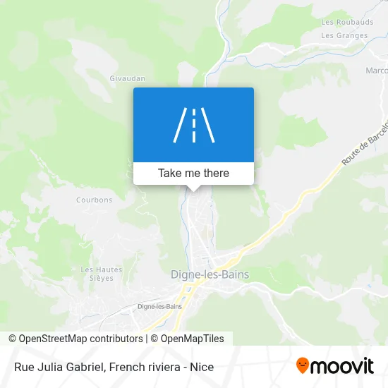 Rue Julia Gabriel map