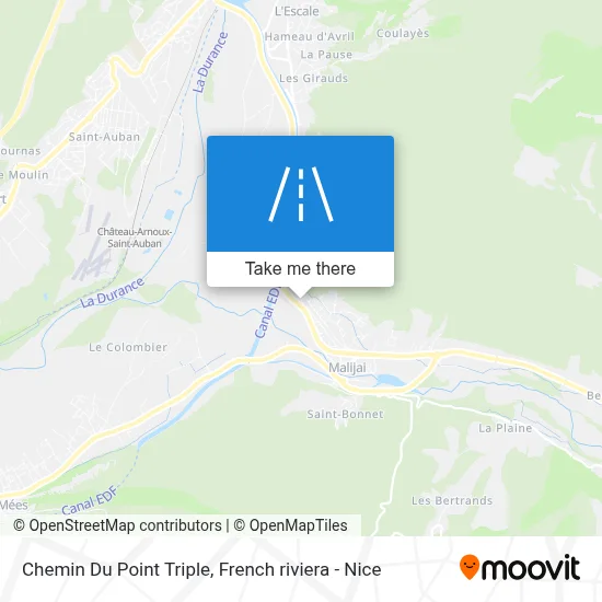 Chemin Du Point Triple map