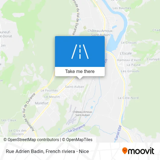 Mapa Rue Adrien Badin