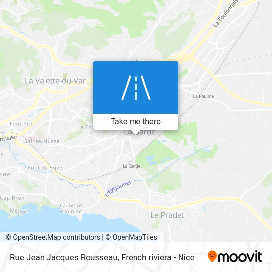 Mapa Rue Jean Jacques Rousseau