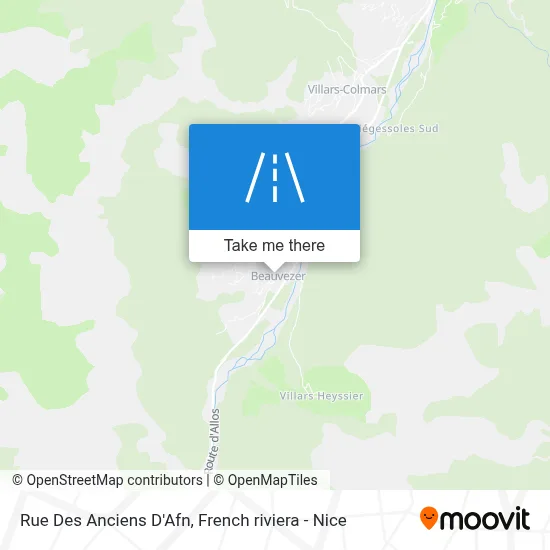 Rue Des Anciens D'Afn map