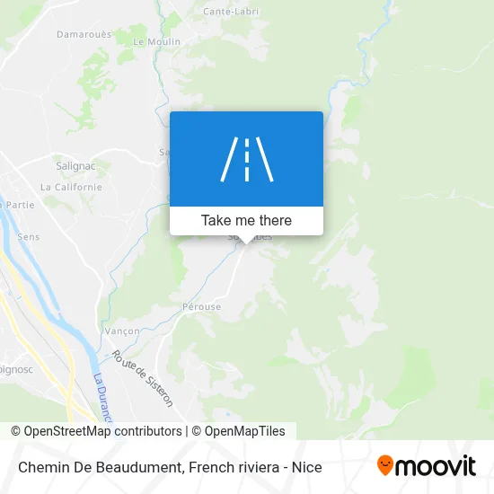 Chemin De Beaudument map