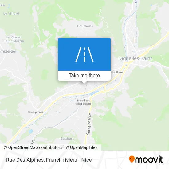 Mapa Rue Des Alpines