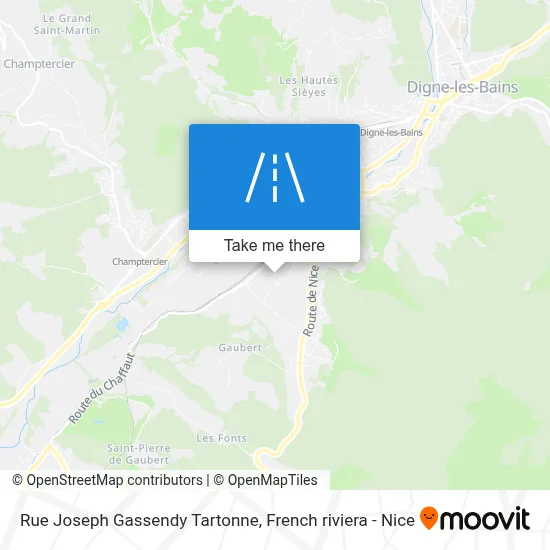 Rue Joseph Gassendy Tartonne map