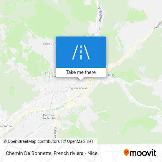 Chemin De Bonnette map