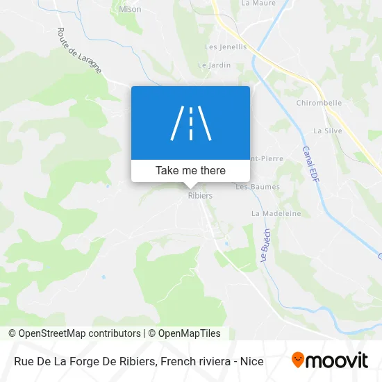 Rue De La Forge De Ribiers map
