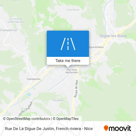Rue De La Digue De Justin map