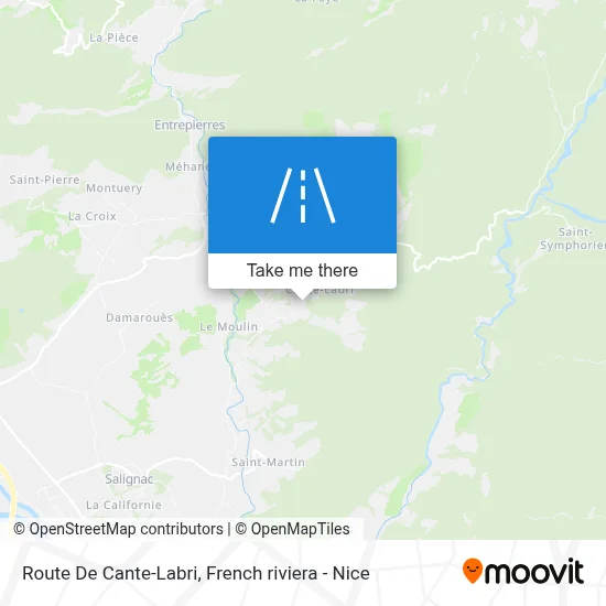 Route De Cante-Labri map