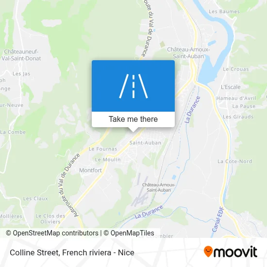 Mapa Rue De La Colline