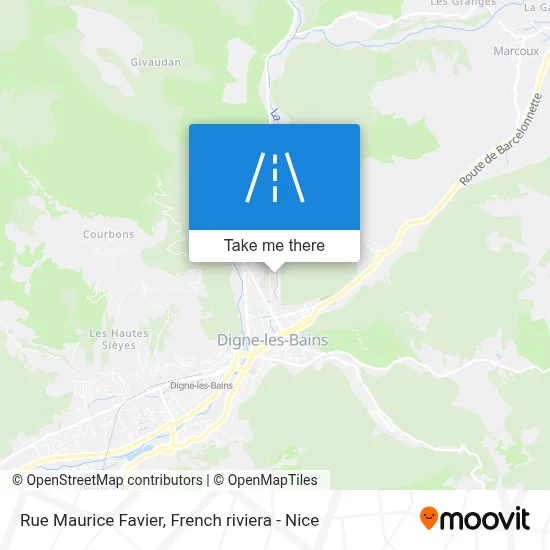 Mapa Rue Maurice Favier