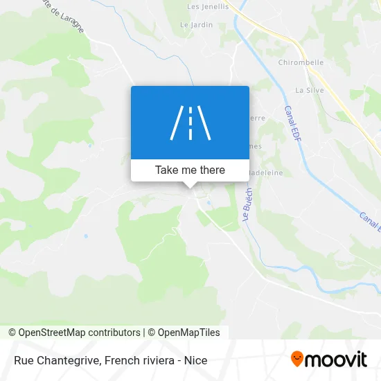 Mapa Rue Chantegrive