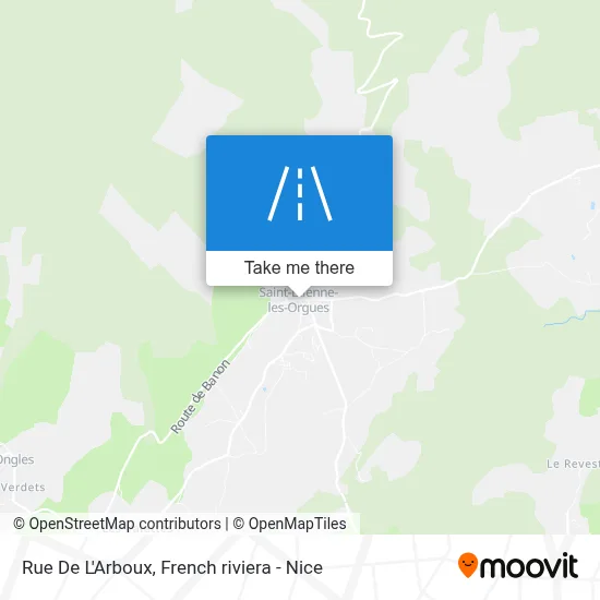 Mapa Rue De L'Arboux