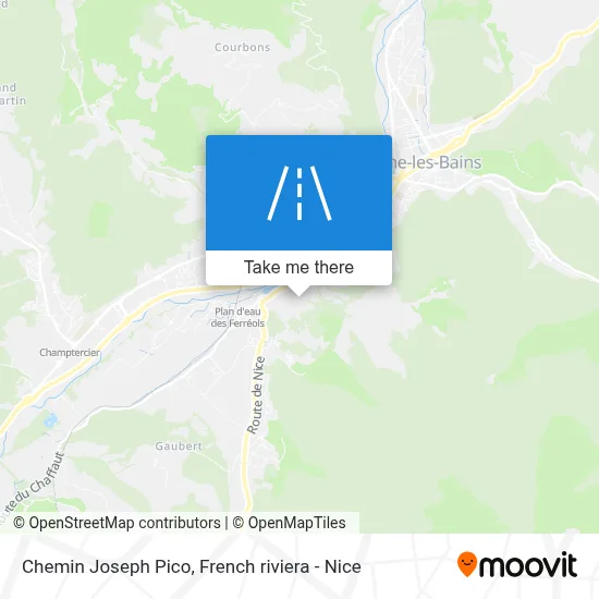 Chemin Joseph Pico map