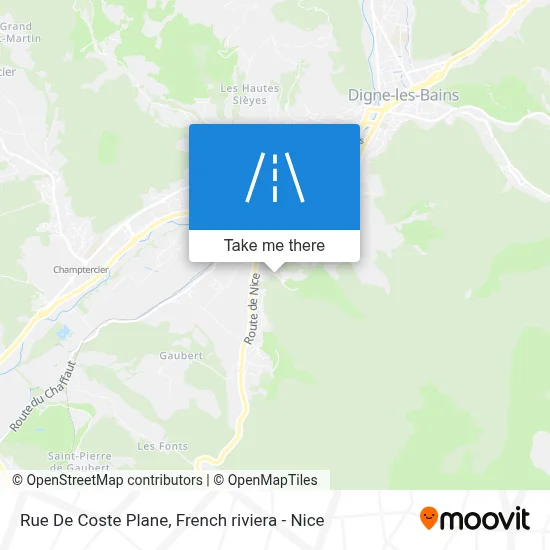 Mapa Rue De Coste Plane