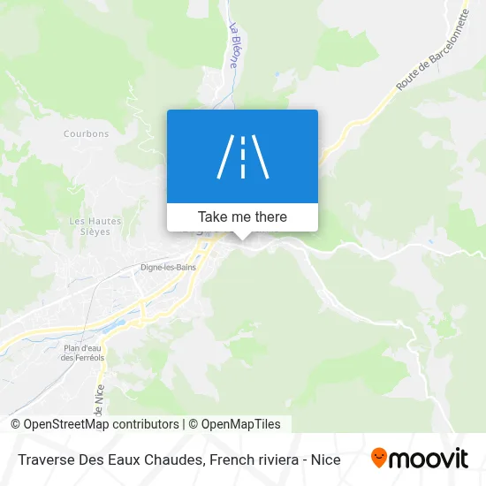 Traverse Des Eaux Chaudes map