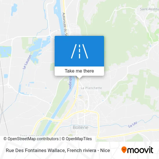 Rue Des Fontaines Wallace map
