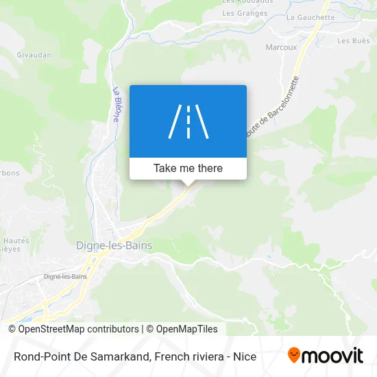 Mapa Rond-Point De Samarkand