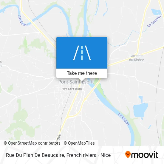 Rue Du Plan De Beaucaire map