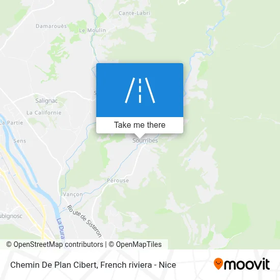 Chemin De Plan Cibert map