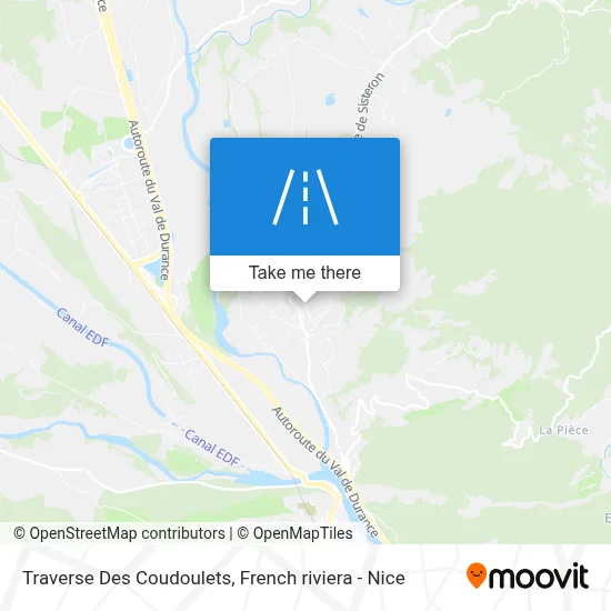 Traverse Des Coudoulets map