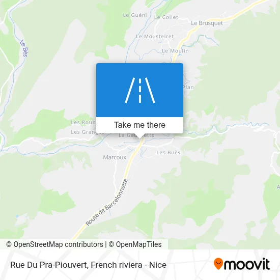 Mapa Rue Du Pra-Piouvert