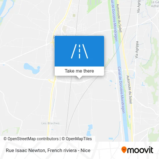 Mapa Rue Isaac Newton