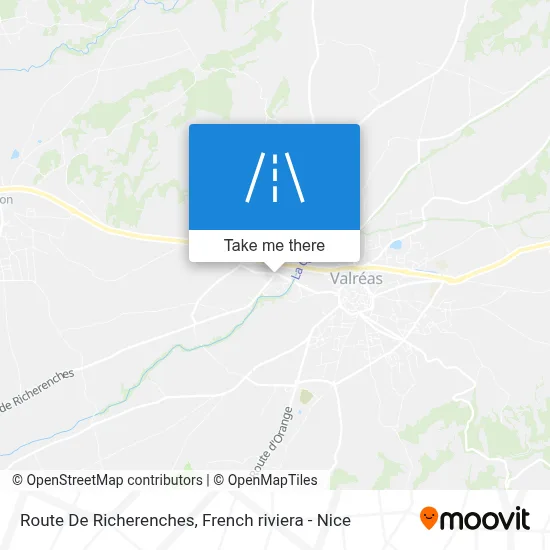 Route De Richerenches map