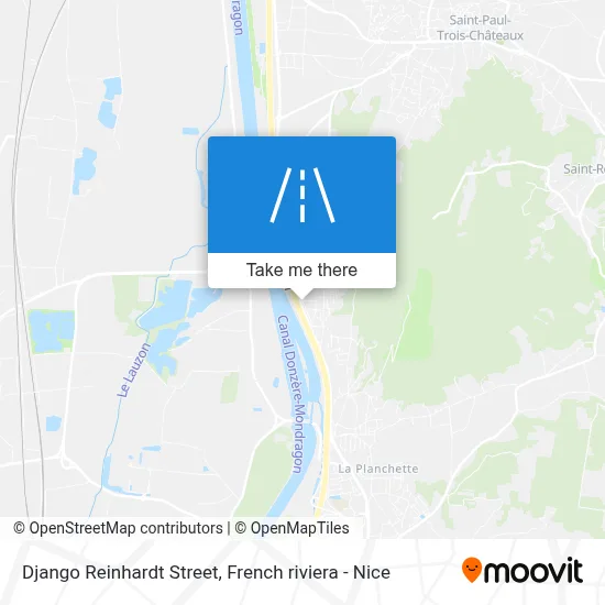 Rue Django Reinhardt map