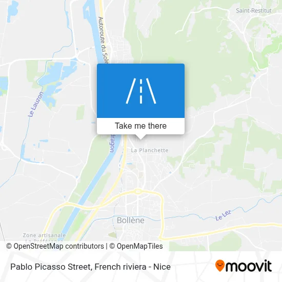 Rue Pablo Picasso map