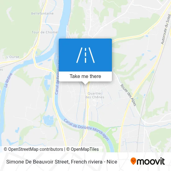 Rue Simone De Beauvoir map