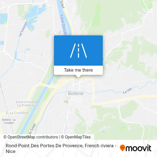 Mapa Rond-Point Des Portes De Provence