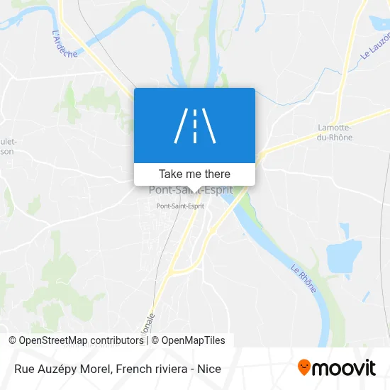 Rue Auzépy Morel map