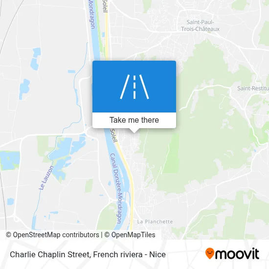 Rue Charlie Chaplin map