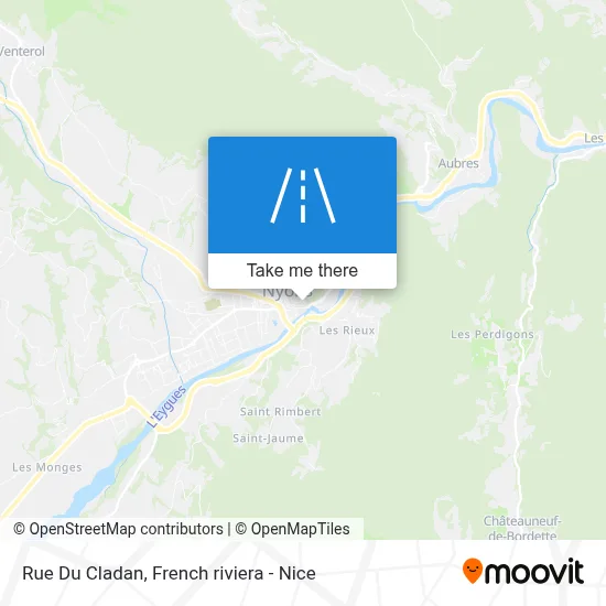 Mapa Rue Du Cladan