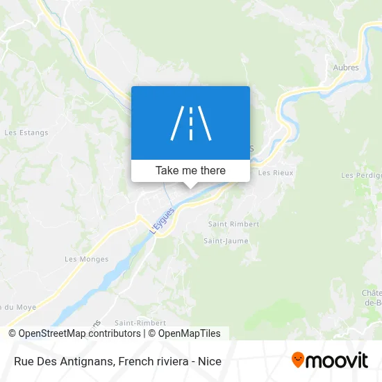 Rue Des Antignans map