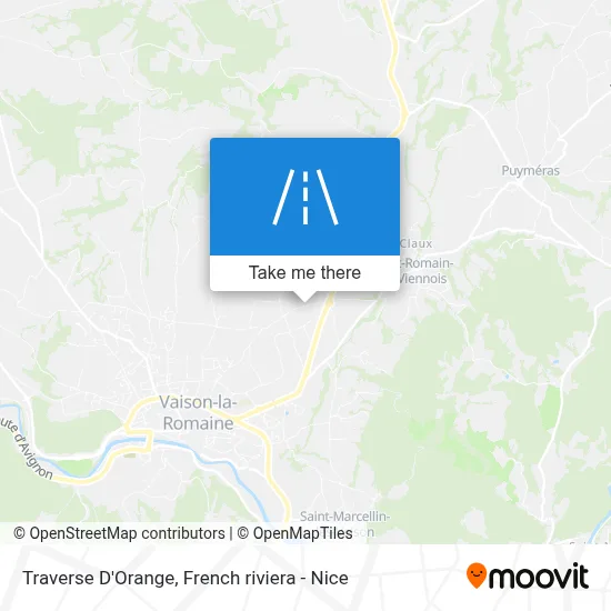 Traverse D'Orange map